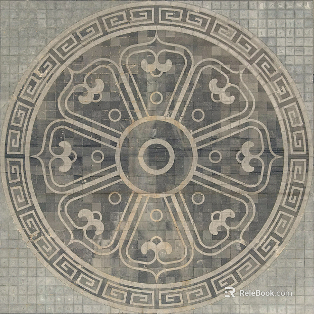 Chinese pattern brick texture