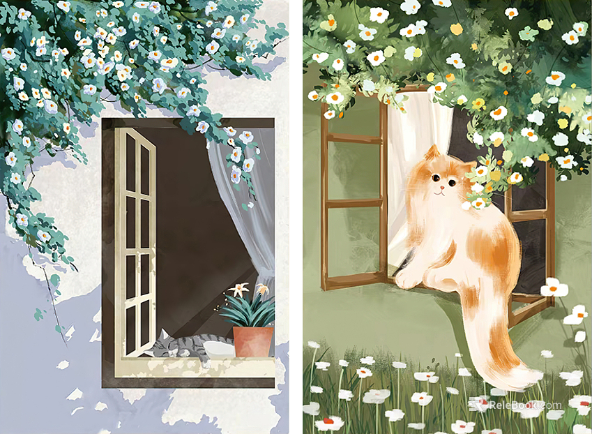 cartoon painting texture