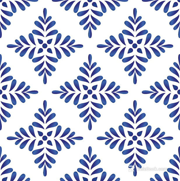 Blue and White Porcelain Fabric Fabric Wallpaper Background Tiles texture