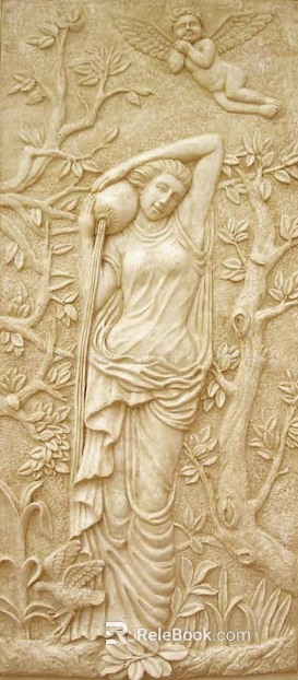 Embossed yellow embossed background texture