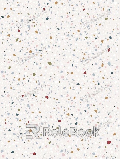 Close-up of a Terrazzo surface, a composite material featuring chips of marble, quartz, glass, and granite set in concrete or epoxy, renowned for its durability and aesthetic appeal.