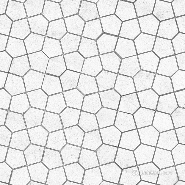 Light gray shaped tile kitchen and bathroom floor texture
