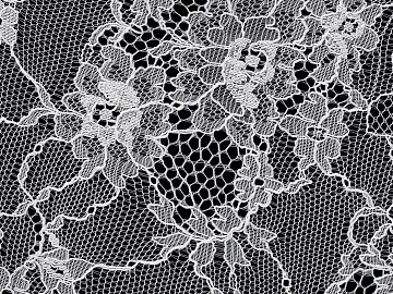 White lace fabric decoration 3d model