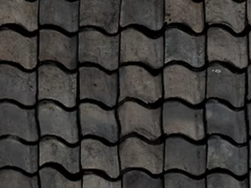 Dark gray antique tile roof building materials texture (ID:ffaeh071766)