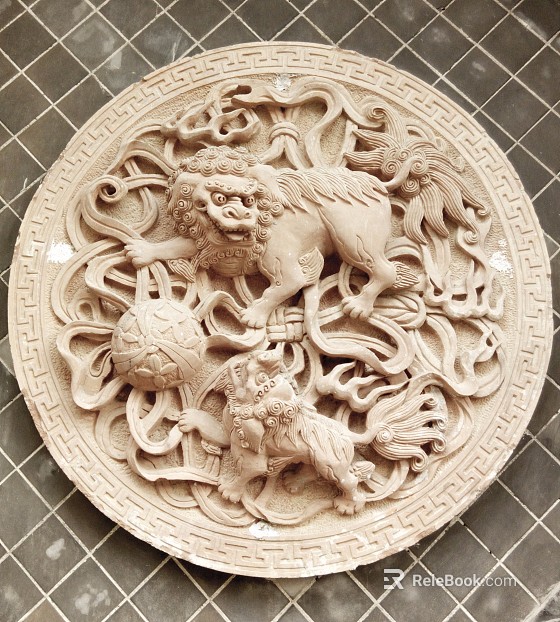 relief color stone carving texture