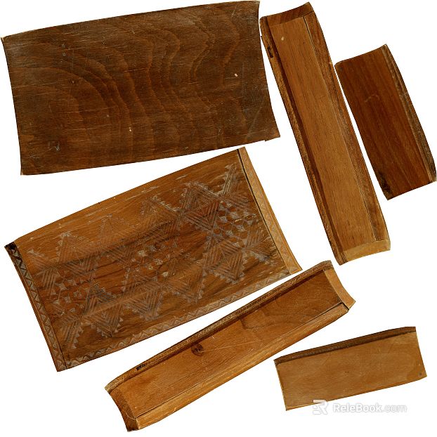 Dark Brown Vintage Engraved Wood Board Furniture Finishes texture