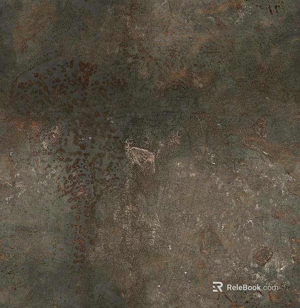 Dark gray aged metal wall cladding texture