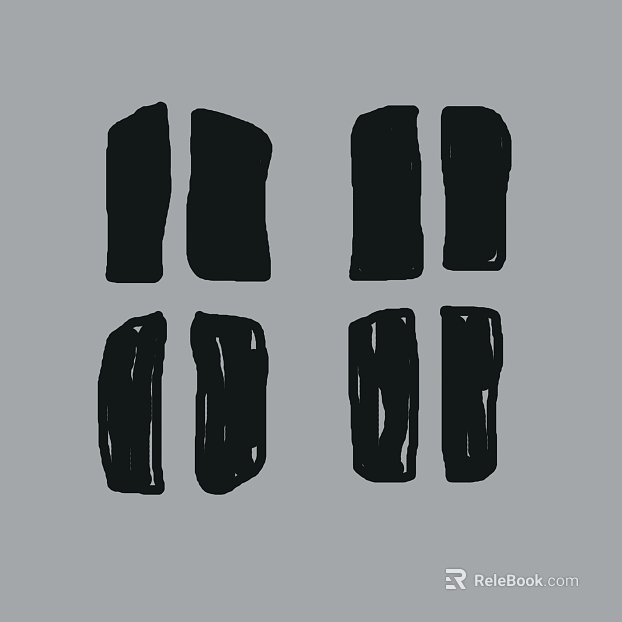 Black Abstract Brush Graphics texture
