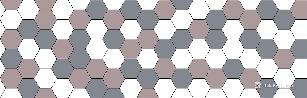 Hexagonal brick hexagonal color small square brick texture