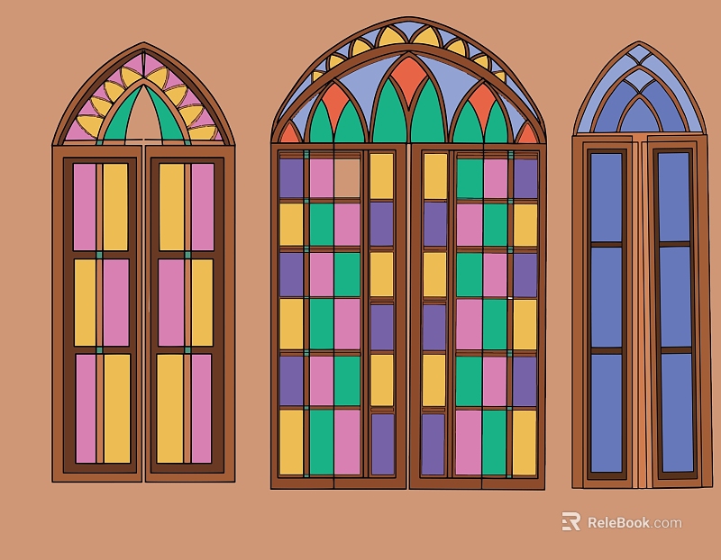 colored windows texture