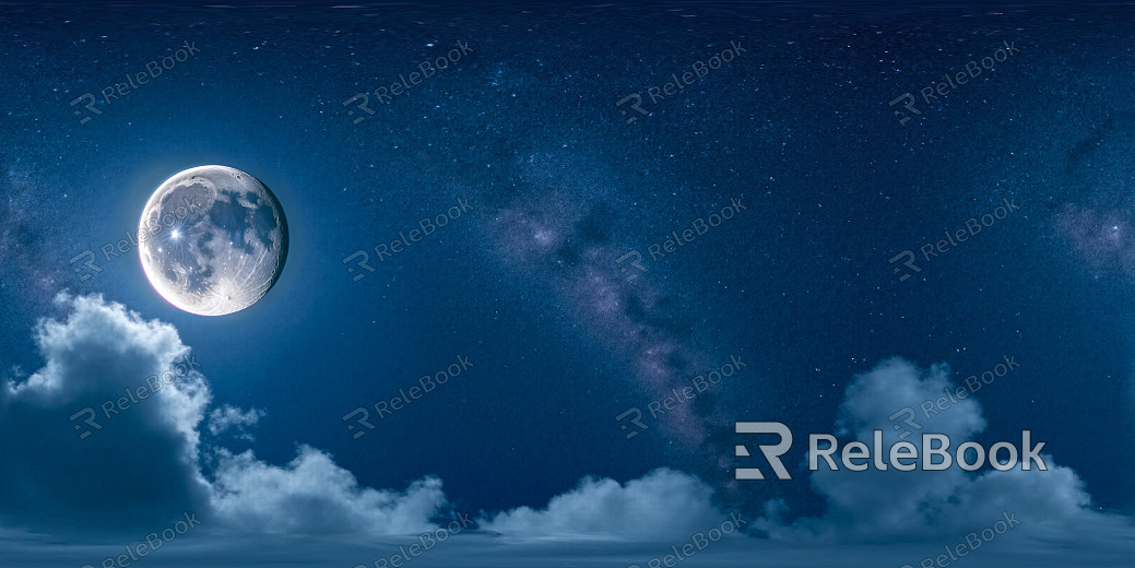 hdr starry sky universe night moon moon texture