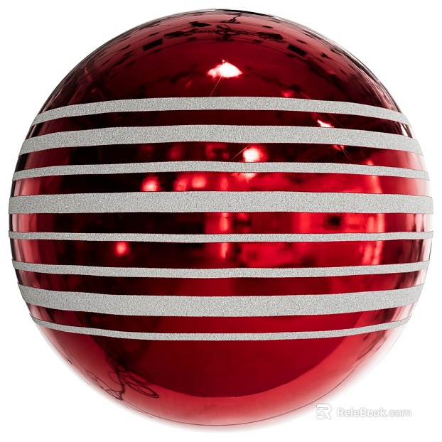 Plastic decorative ball PBR texture