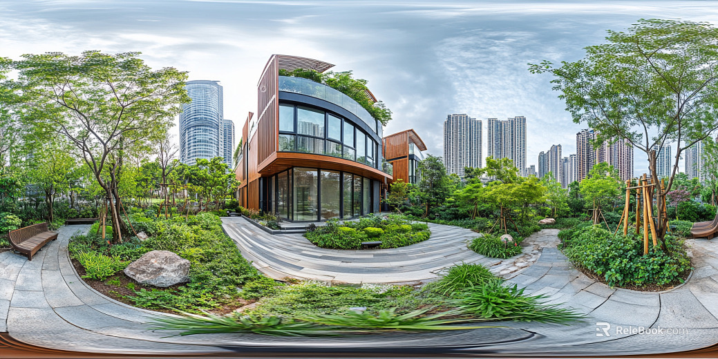 Modern Community Day Panoramic HDR texture