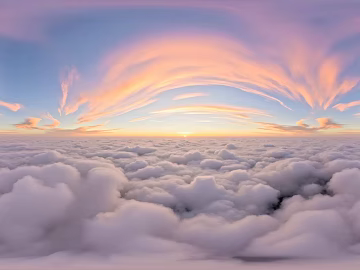 Clouds Sea of Clouds Sky Dusk HDR texture (ID:ffach958914)