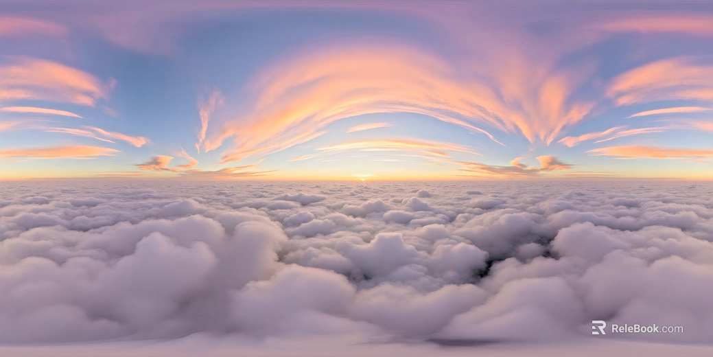 Clouds Sea of Clouds Sky Dusk HDR texture