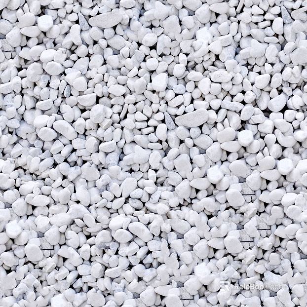 Gravel cobblestone ground texture