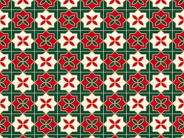 Red and green retro tile kitchen and bathroom wall surface texture (ID:ffaeh605039)