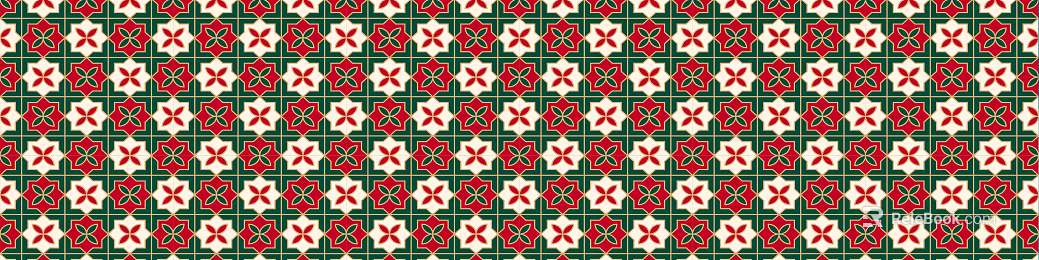 Red and green retro tile kitchen and bathroom wall surface texture
