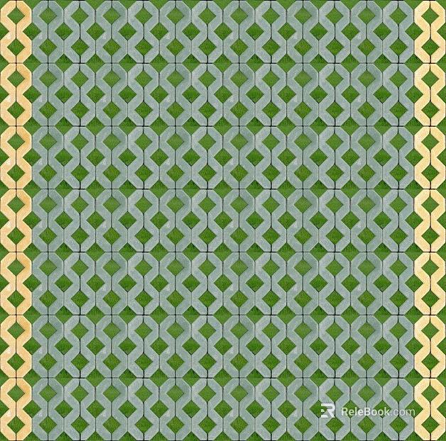 grass-planting brick texture