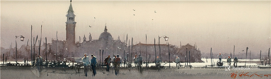 landscape painting texture