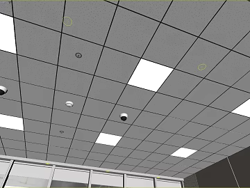 Modern gray perforated acoustic panel ceiling texture (ID:ffaeh801079)