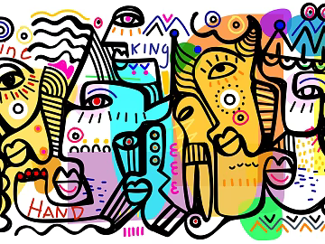 Modern abstract decorative painting texture (ID:ffach159560)