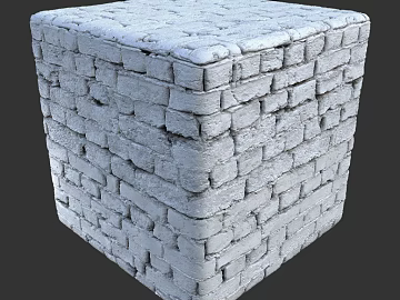 Brick wall PBR texture (ID:ffach376851)