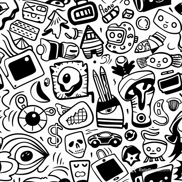 Patterned wall fabric, patterned wallpaper, cartoon wallpaper, cartoon wall fabric, wall fabric, wallpaper, wall covering texture