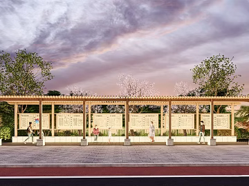 Light Wood Cultural Promenade Outdoor Landscape texture (ID:ffaeh944521)