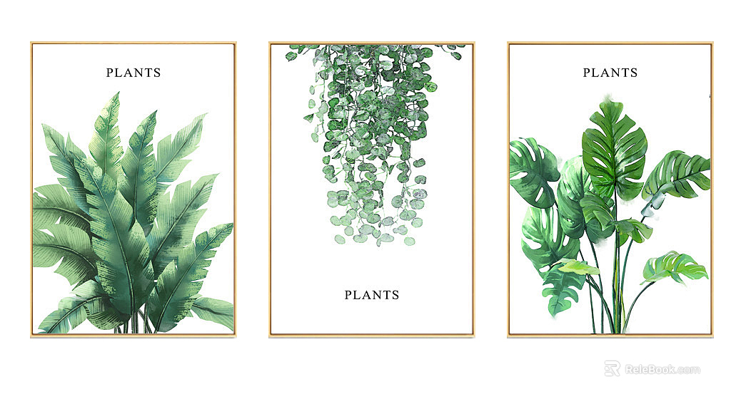 Plant painting texture