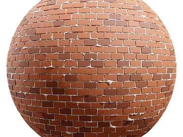 Brick wall PBR 3d model