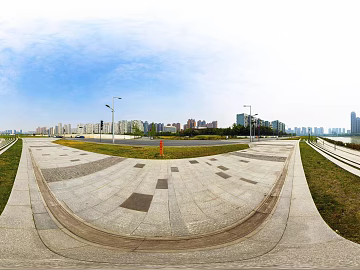 HDR urban ecological greening panorama texture (ID:ffach318203)