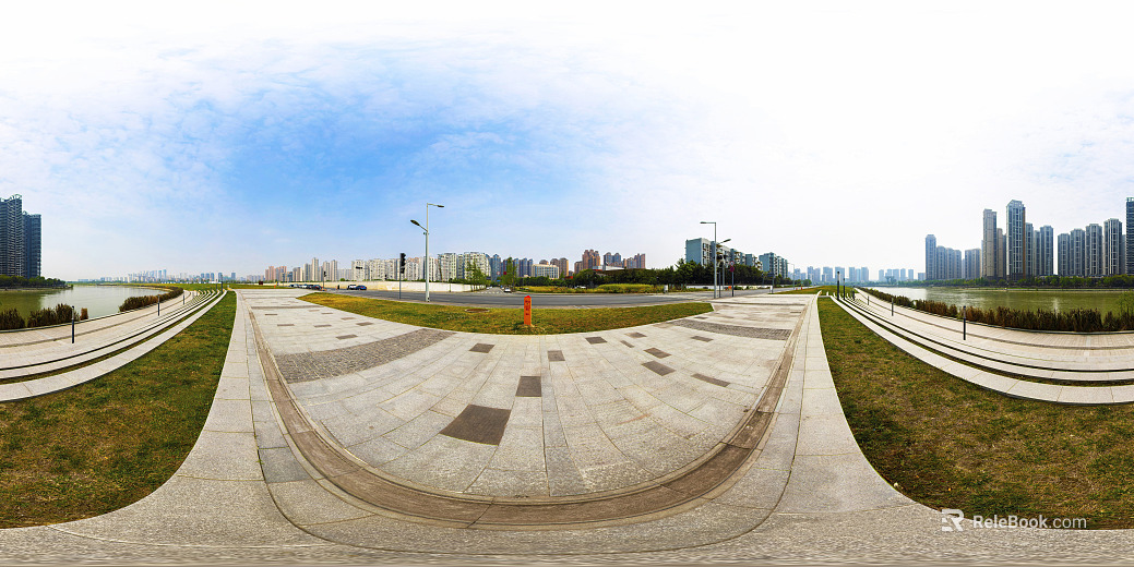 HDR urban ecological greening panorama texture