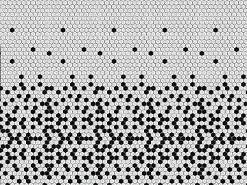 Hexagonal brick hexagonal attenuation black and white texture (ID:ffabg85296)
