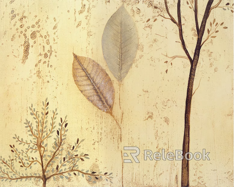 Plant painting texture