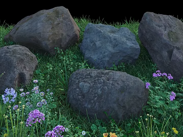 dark gray brown natural rock landscaping texture (ID:ffaeh517232)