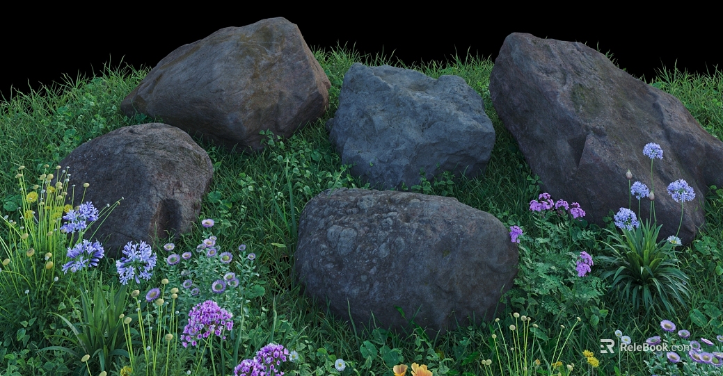 dark gray brown natural rock landscaping texture