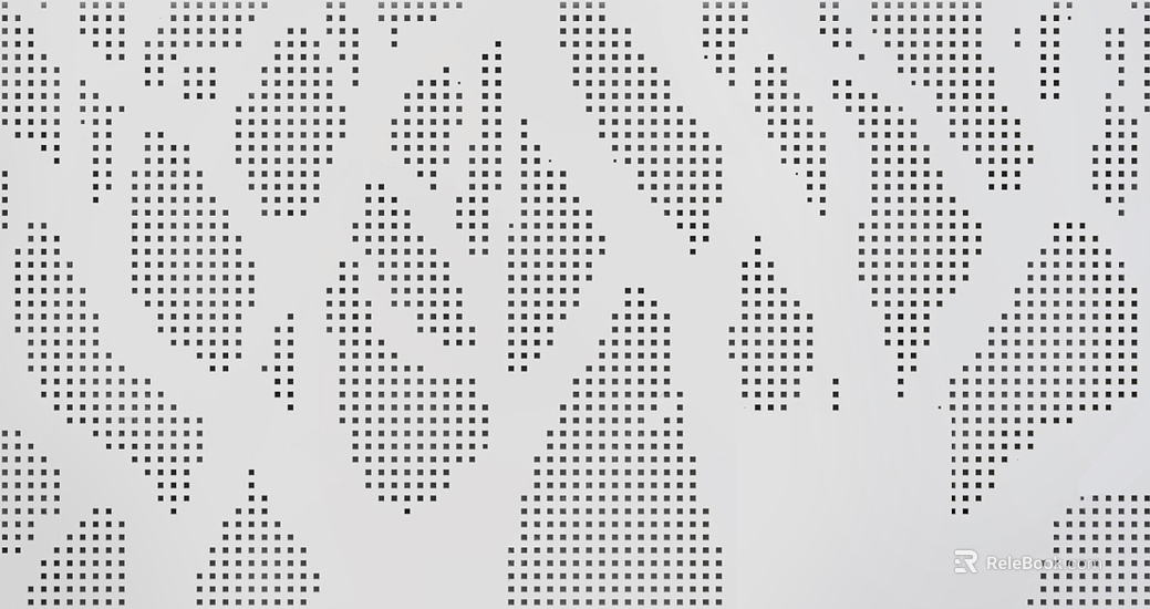 Perforated plate metal texture
