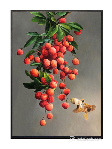 Plant painting texture