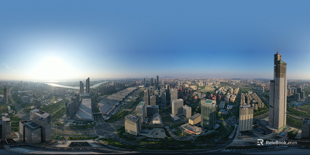 Sunscape City Aerial View Building texture