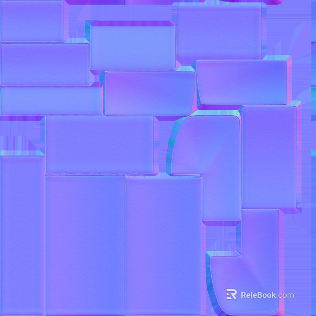Cyber Style Purple Blue Art Glass Wall Decoration texture