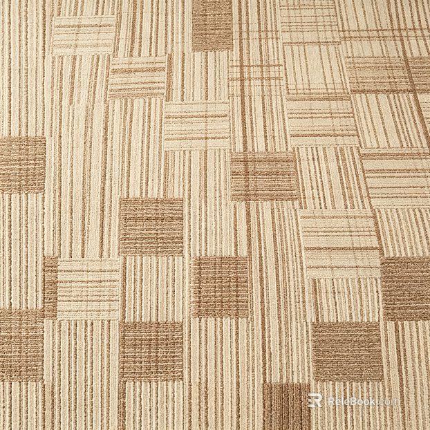 Light Curry Geometric Stripe Carpet Living Room texture