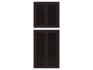 dark brown blinds indoor doors and windows texture (ID:ffaeh006184)