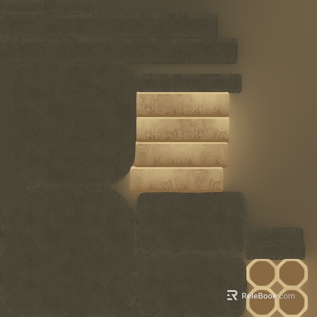 Beige relief culture stone background wall texture