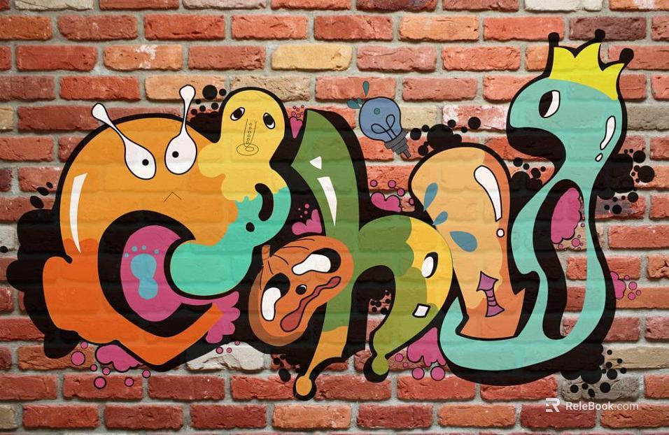 Wall painting texture