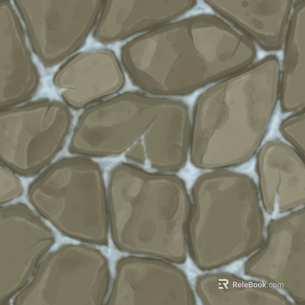 Light brown rubble patchwork courtyard floor texture