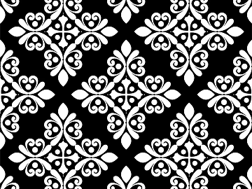 Black and white mask pattern texture pattern graphics carved graphics 3d model