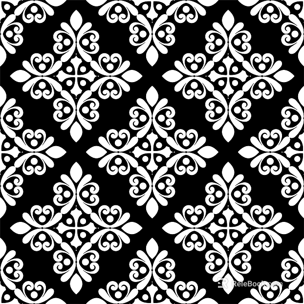 Black and white mask pattern texture pattern graphics carved graphics texture