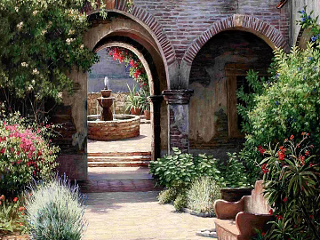 Decorative Painting Oil Painting Landscape Painting texture (ID:ffajh864697)