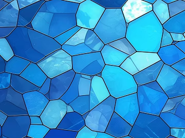 Light Luxury Blue Geometric Stained Pattern Glass texture (ID:ffach851870)